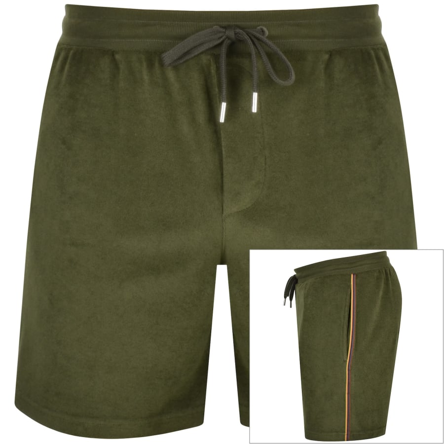 Paul Smith Khaki Towelling Lounge Shorts Size XL